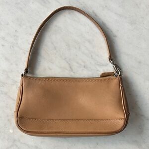 Vintage Coach Y2K Demi Tan Leather Shoulder Bag
